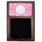 Floral Vine Red Mahogany Sticky Note Holder - Flat