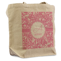 Floral Vine Reusable Cotton Grocery Bag - Single (Personalized)