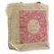Floral Vine Reusable Cotton Grocery Bag - Front View