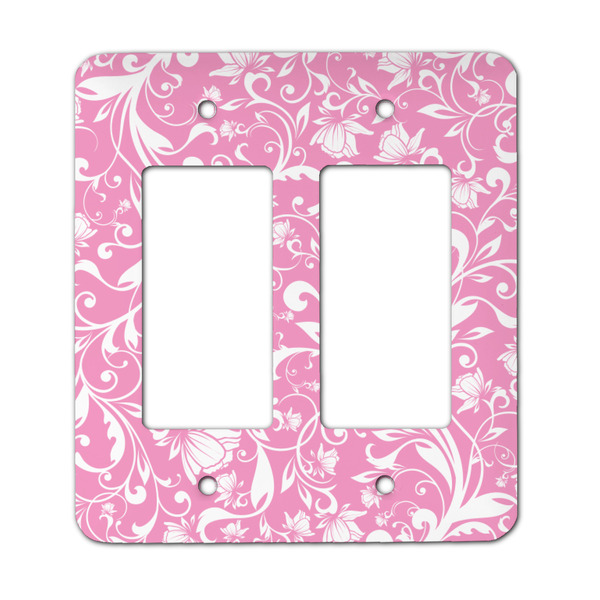 Custom Floral Vine Rocker Style Light Switch Cover - Two Switch