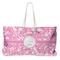 Floral Vine Large Tote Bag with Rope Handles (Personalized)