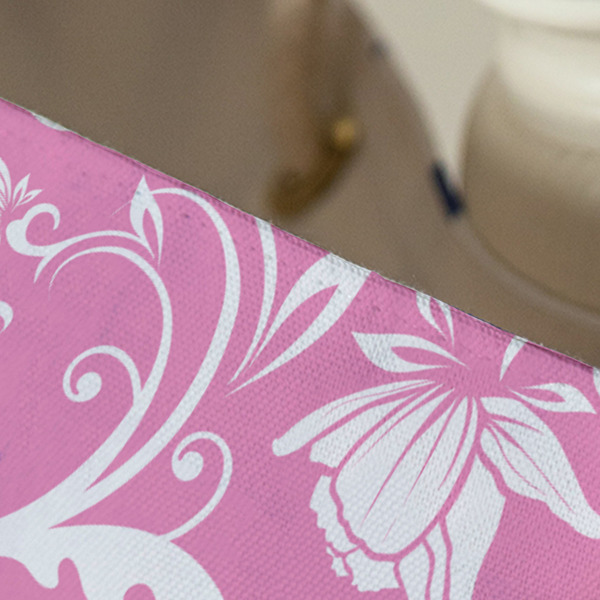 Floral Vine Large Rope Tote - Close Up View