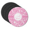Floral Vine Round Rubber Backed Coasters - Set of 4 (Personalized)