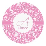 Floral Vine Round Decal (Personalized)