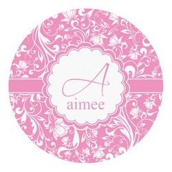 Floral Vine Round Decal (Personalized)