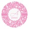 Floral Vine Round Decal - Medium (Personalized)