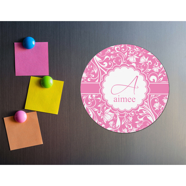 Floral Vine Round Fridge Magnet - LIFESTYLE