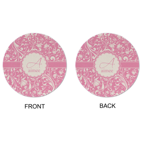 Floral Vine Round Linen Placemats - APPROVAL (double sided)