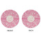 Floral Vine Round Linen Placemats - APPROVAL (double sided)