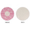 Floral Vine Round Linen Placemats - APPROVAL (single sided)