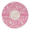 Floral Vine Round Linen Placemats - FRONT (Double Sided)