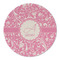 Floral Vine Round Linen Placemats - FRONT (Single Sided)
