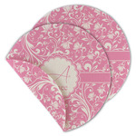 Floral Vine Round Linen Placemat - Double Sided - Set of 4 (Personalized)