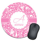 Floral Vine Round Mouse Pad (Personalized)