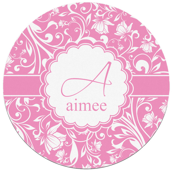 Floral Vine Round Mousepad - APPROVAL