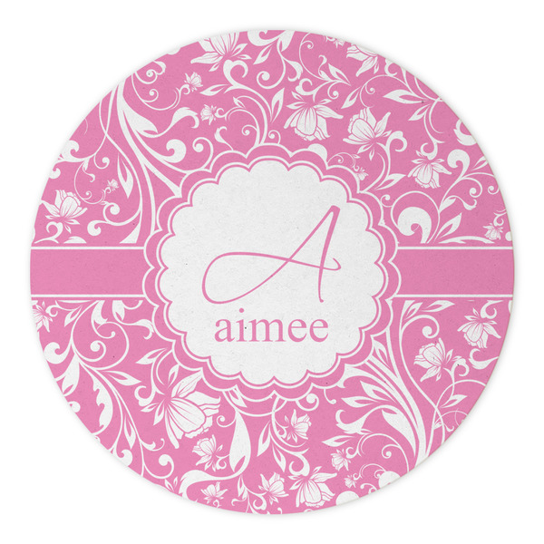 Floral Vine Round Paper Coaster - Approval