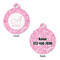 Floral Vine Round Pet ID Tag - Large - Approval