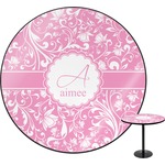 Floral Vine Round Table - 24" (Personalized)