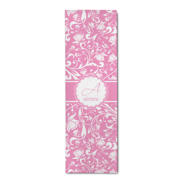 Custom Floral Vine Runner Rug - 2.5'x8' w/ Name and Initial