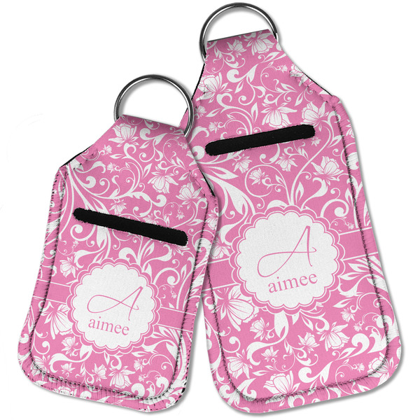 Floral Vine Sanitizer Holder Keychain - Parent Main