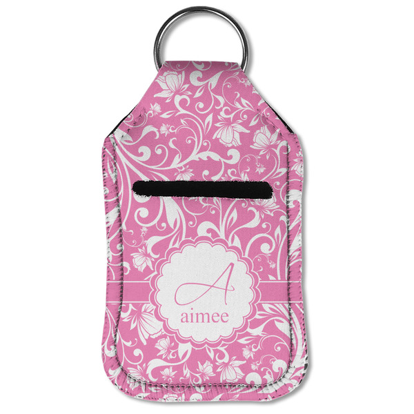Floral Vine Sanitizer Holder Keychain - Small (Front Flat)