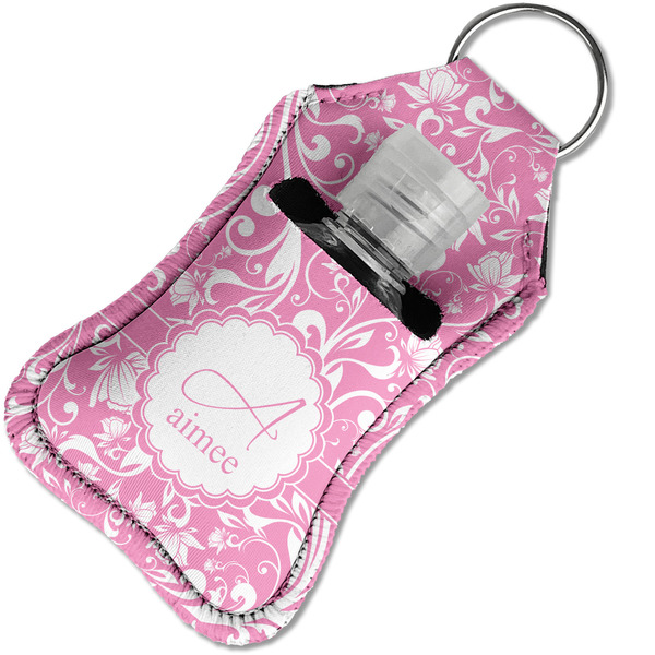 Floral Vine Sanitizer Holder Keychain - Small in Case