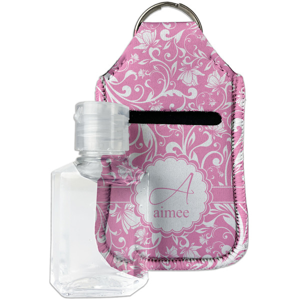 Custom Floral Vine Hand Sanitizer & Keychain Holder - Small (Personalized)