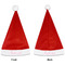 Floral Vine Santa Hats - Front and Back (Double Sided Print) APPROVAL