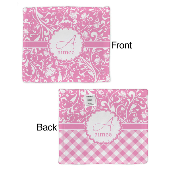 Floral Vine Security Blanket - Front & Back View