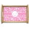 Floral Vine Natural Wooden Tray - Small (Personalized)