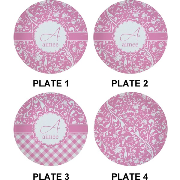 Floral Vine Set of Appetizer / Dessert Plates (Approval)