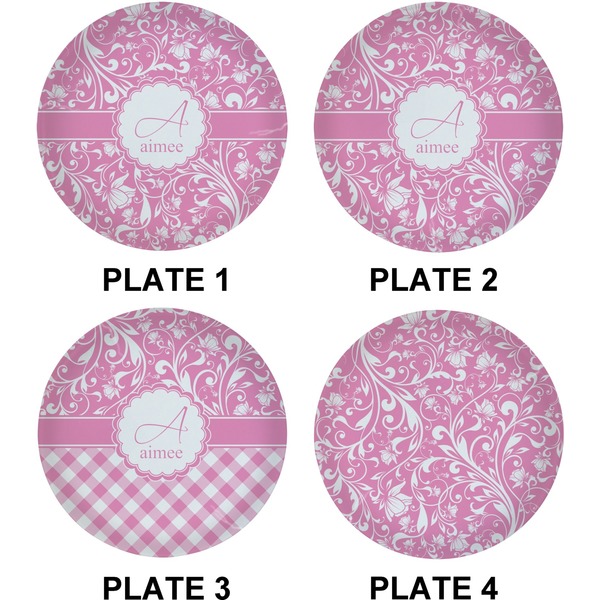 Floral Vine Set of Lunch / Dinner Plates (Approval)