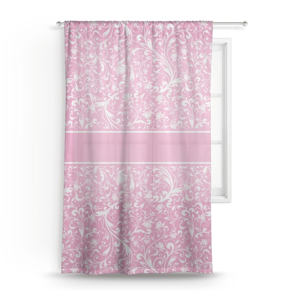 Custom Floral Vine Sheer Curtain