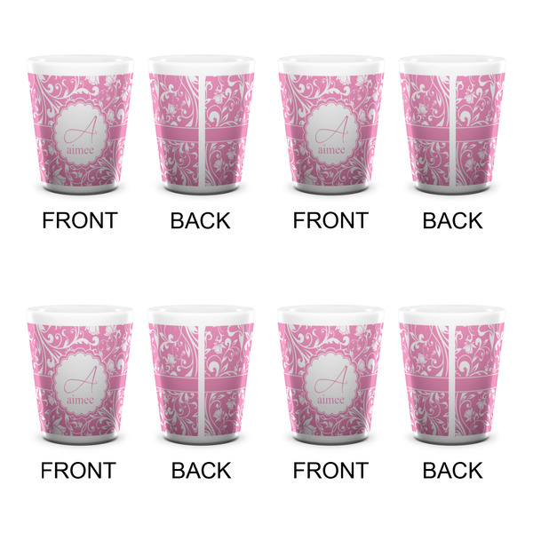Floral Vine Shot Glass - White - Set of 4 - APPROVAL