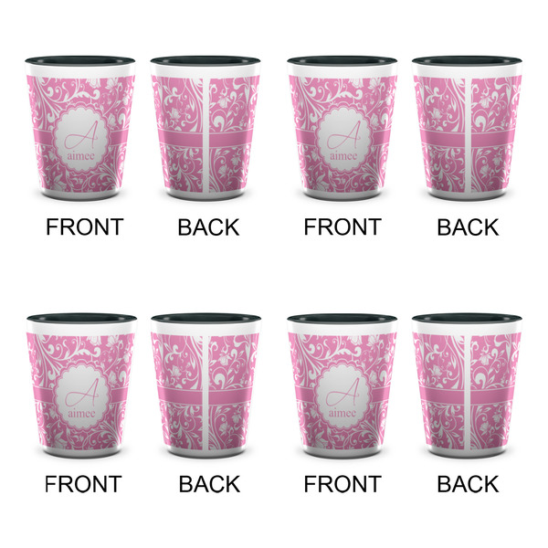 Floral Vine Shot Glassess - Two Tone - Set of 4 - APPROVAL