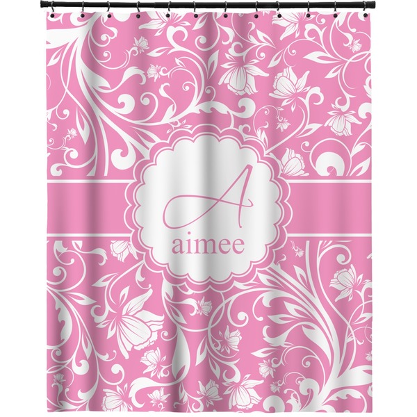 Custom Floral Vine Extra Long Shower Curtain - 70"x84" (Personalized)