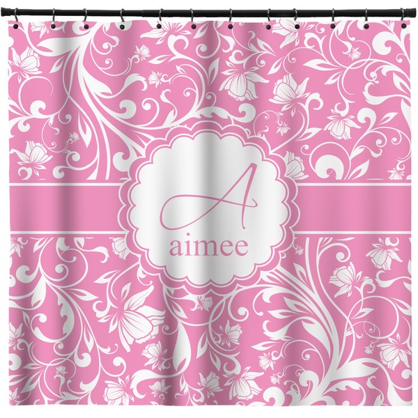 Custom Floral Vine Shower Curtain - 71" x 74" (Personalized)