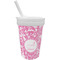 Floral Vine Sippy Cup with Straw (Personalized)