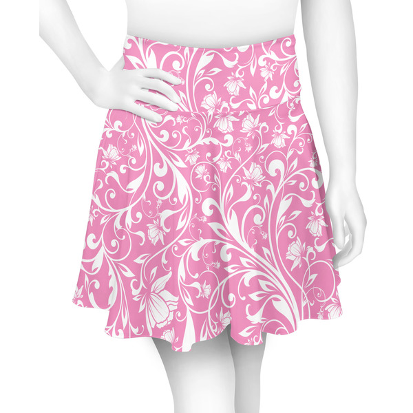 Custom Floral Vine Skater Skirt - X Large