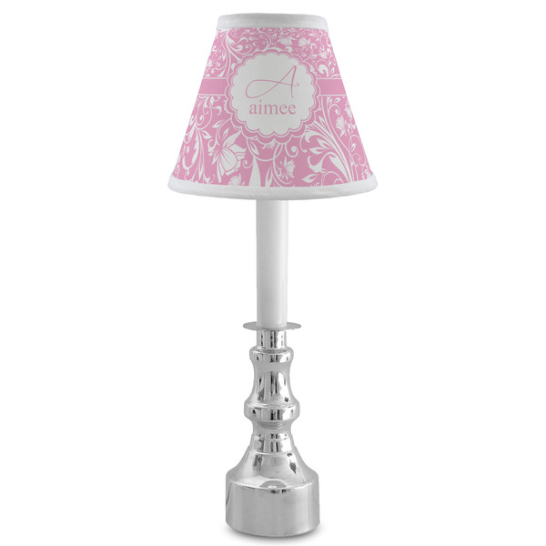 Floral Vine Small Chandelier Lamp - LIFESTYLE (on candle stick)