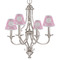 Floral Vine Small Chandelier Shade - LIFESTYLE (on chandelier)