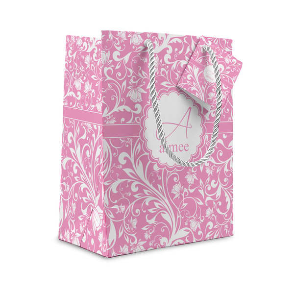 Custom Floral Vine Small Gift Bag (Personalized)