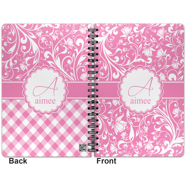 Floral Vine Spiral Journal 7 x 10 - Apvl