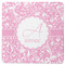 Floral Vine Square Rubber Backed Coaster (Personalized)
