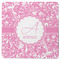 Floral Vine Square Rubber Backed Coaster (Personalized)