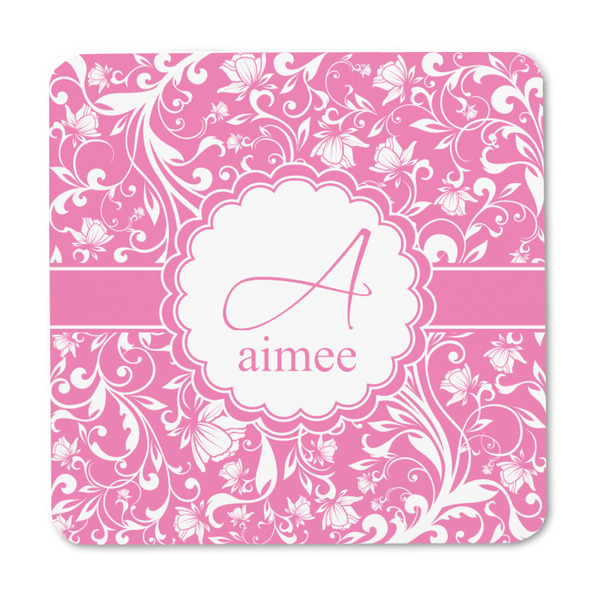 Floral Vine Square Fridge Magnet - FRONT