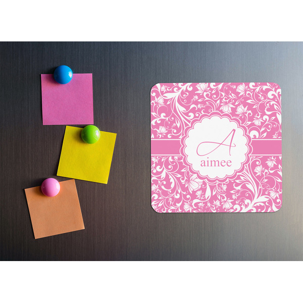 Floral Vine Square Fridge Magnet - LIFESTYLE