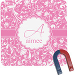 Floral Vine Square Fridge Magnet (Personalized)