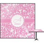 Floral Vine Square Table Top - 24" (Personalized)