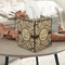 Floral Vine Square Tissue Box Covers - Wood - In Context